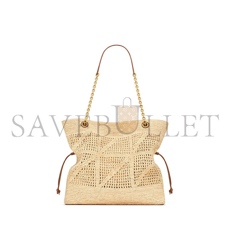 YSL JAMIE SHOPPING IN RAFFIA 838876GAAFY2791 (35*35*10cm)